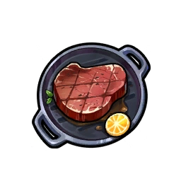 Sizzling meat