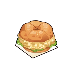 Crispy chicken burger