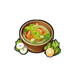 Fiddlehead soup