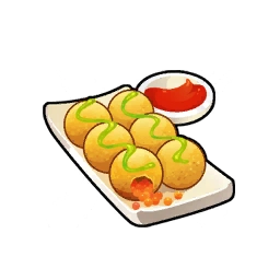 Caviar potato balls