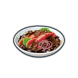 Lobster with Squid Ink Noodles